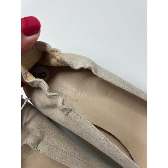 EVERLANE the Italian leather day heel in tan suede size 8 - Picture 8 of 9